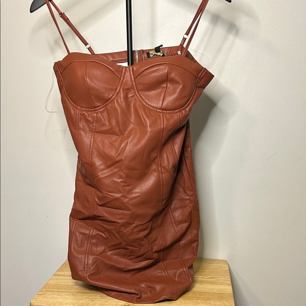 Shinestar Brown Mini Dress
